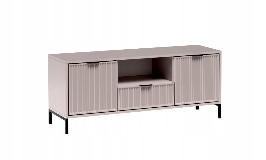 Stylová moderní Rtv komoda Malaga 135 LS-3 do obývacího pokoje Kancelář na nožičkách