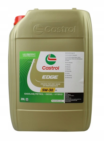 15664C Olej Castrol 5W30 20L Edg E LL Titanium Sq C3 504.00 507.00
