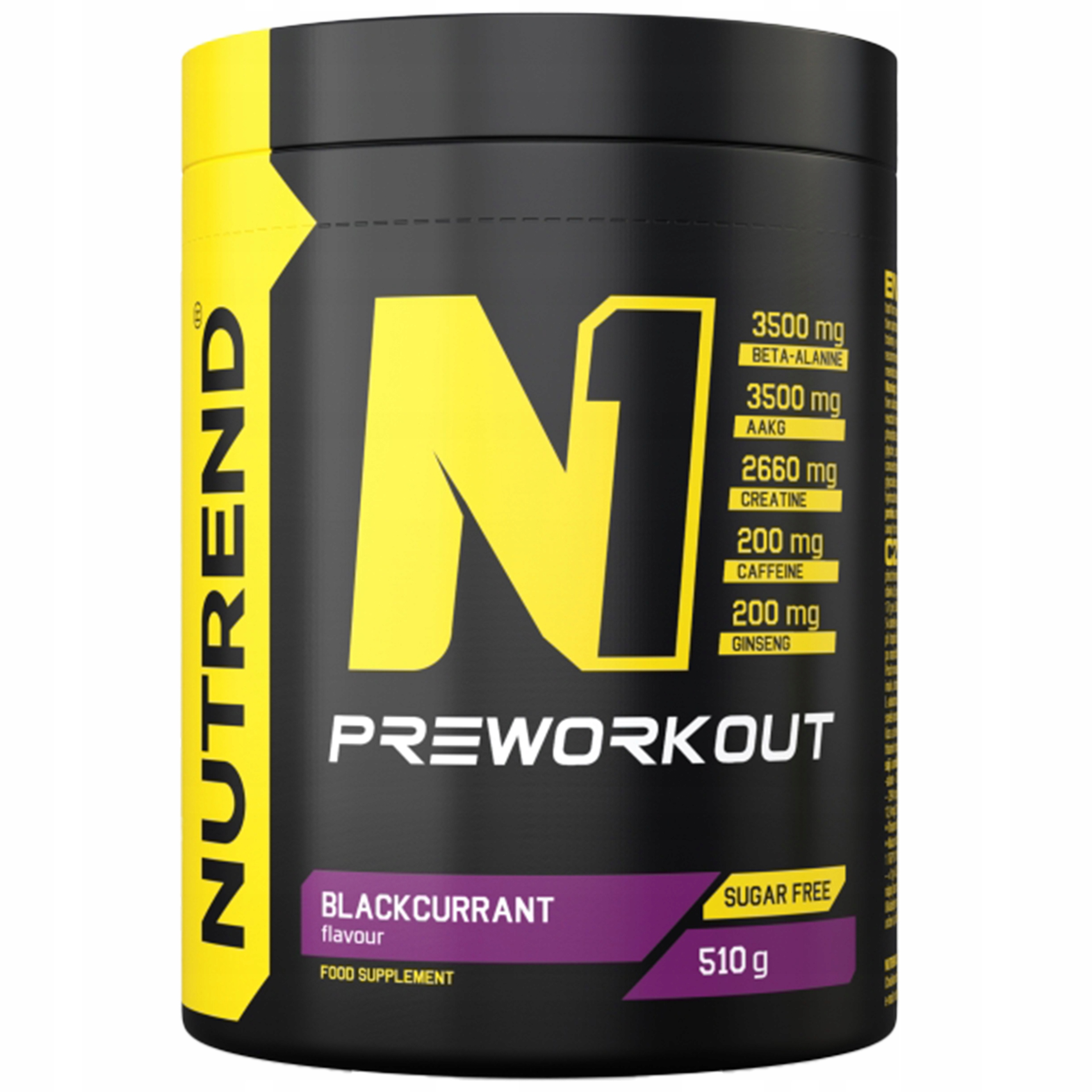 Předtréninkovka N1 Pre Workout Kreatin Beta-Alanin Aakg Nutrend