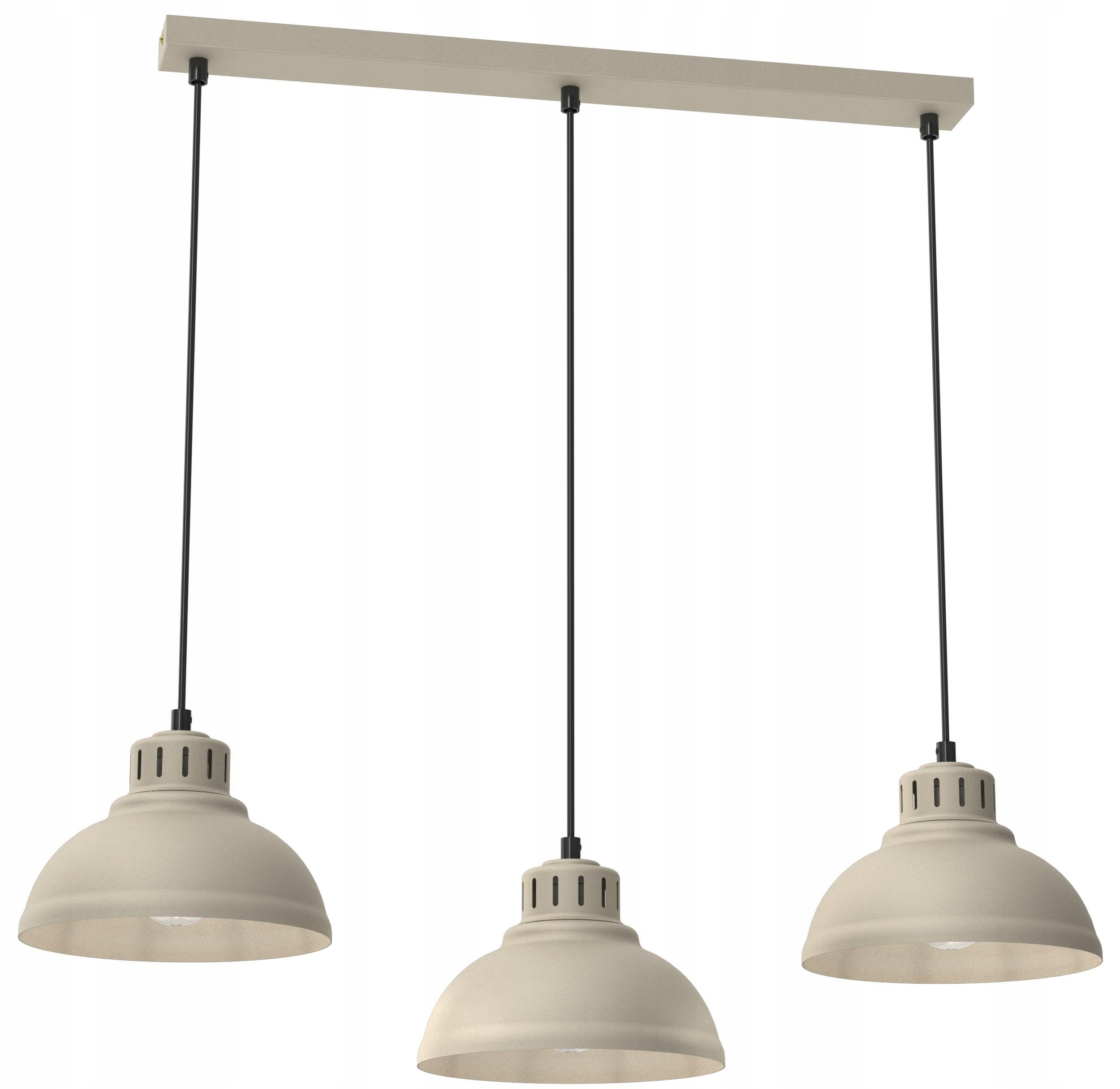 Závěsná lampa Sven Béžová Kovová Stínidlo s jemným osvětlením