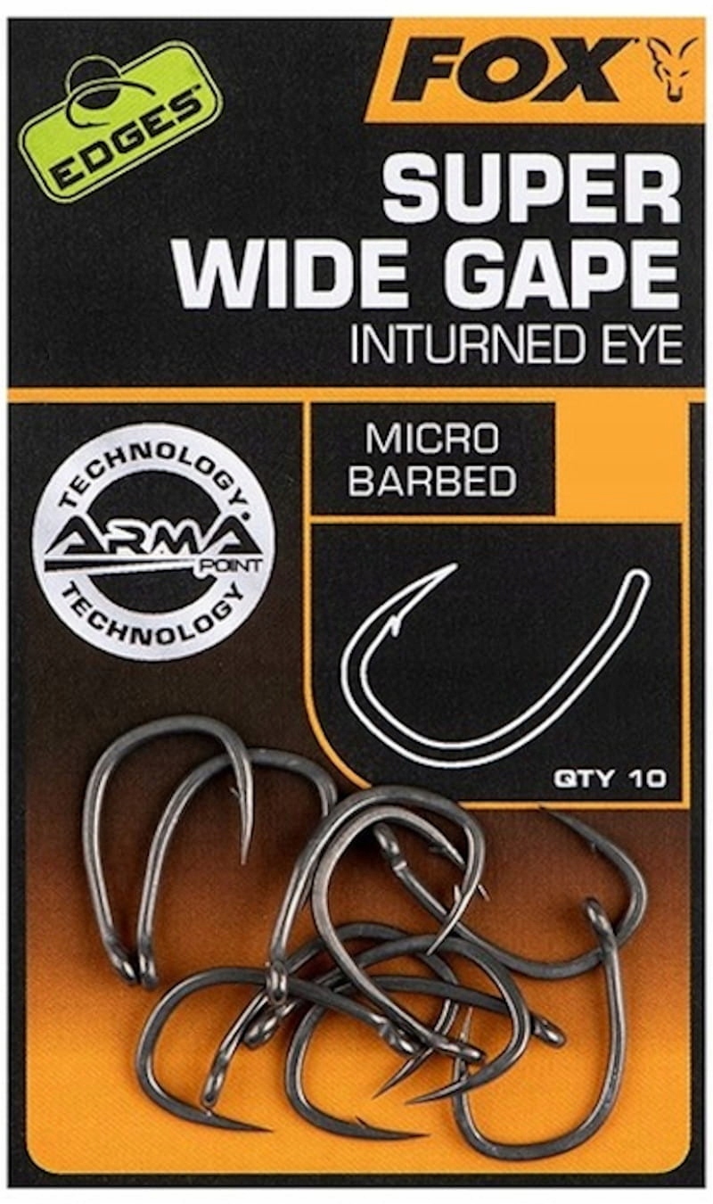 Fox Edges Haczyki Wide Gape Inturned roz. 2