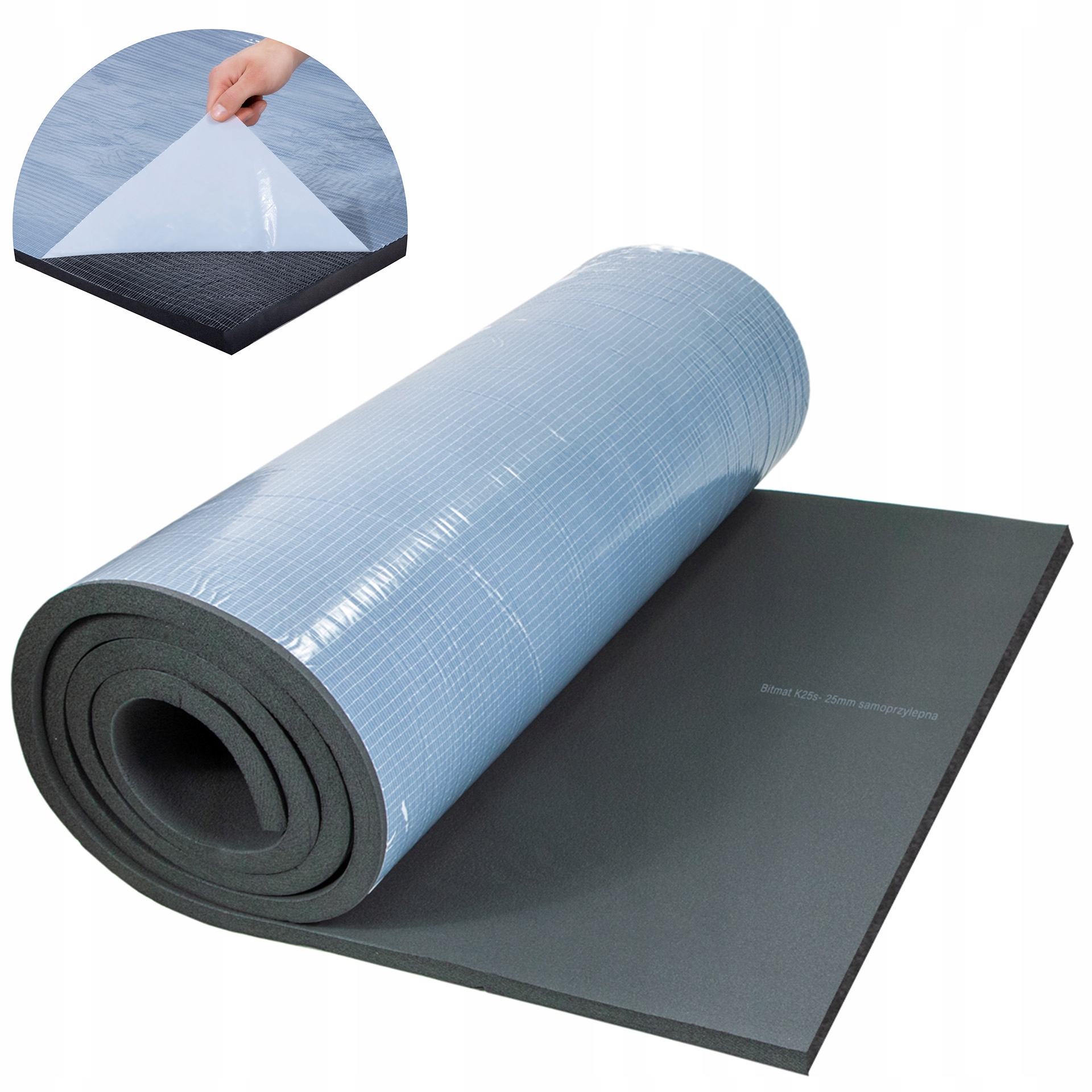 Pěnová Podložka Gumová K25s s lepidlem 4m2 izolace dodávková automobilová