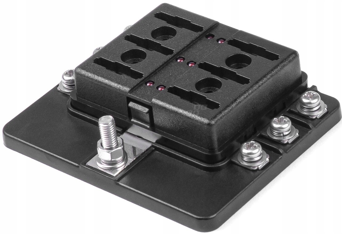 SKRZYNKA BEZPIECZNIKOWA 6 GNIAZD + BEZPIECZNIKI Producent części Amio