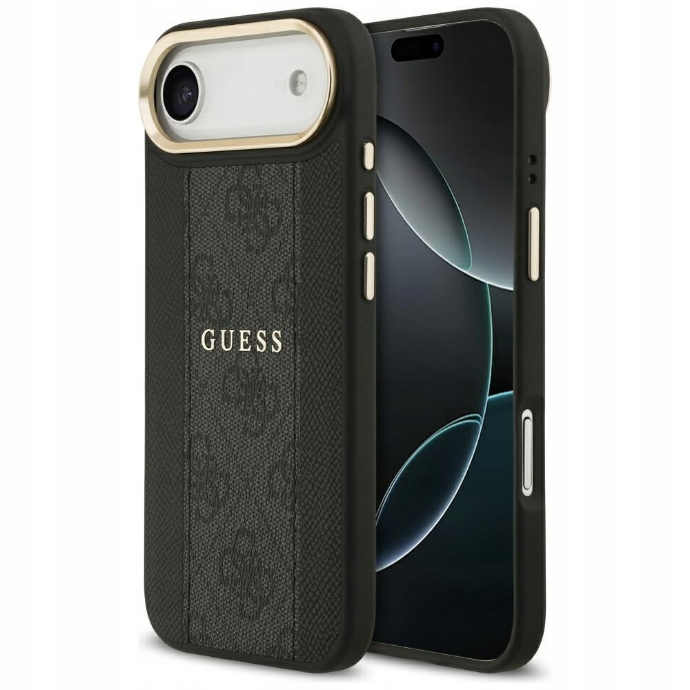 Etui Guess 4G Stripe MagSafe do iPhone Air czarny