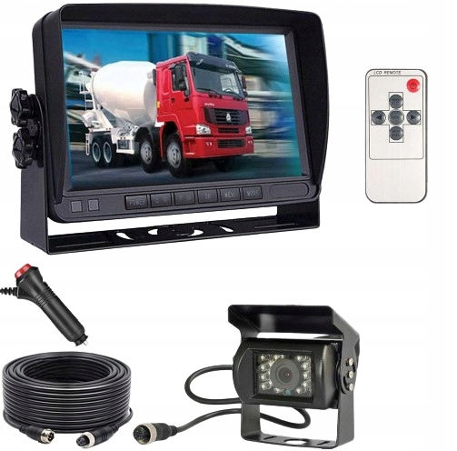 Cúvacia Kamera Pre Nákladné Vozidlo Xinyida Kamera 12-24V Monitor LCD Hd Diaľkové Ovládanie