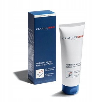 Clarins Men Active Face Wash Pěnivý čisticí gel, bez mýdla 125 ml