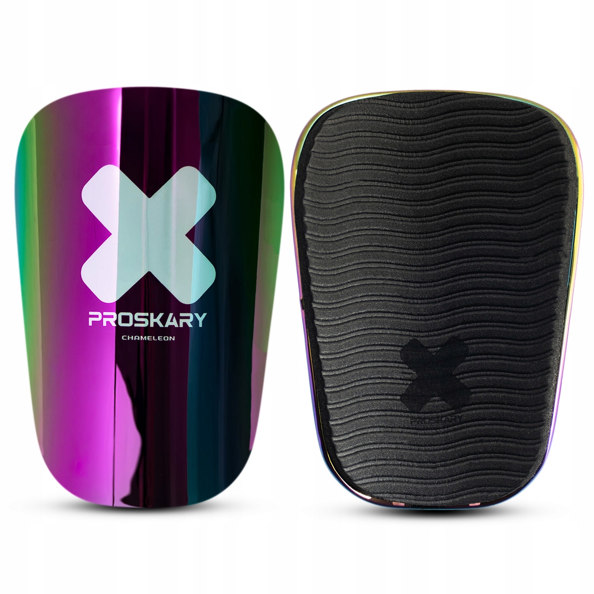 Proskary Chameleon Ochraniacze Piłkarskie 10,5x7 cm Lekkie Nagolenniki