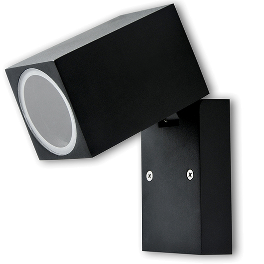 

Kinkiet ogrodowy ścienny 1x GU10 Ruchomy Czarny