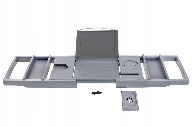 LUX REGULOWANA PÓŁKA NA WANNĘ ORGANIZER BAMBUS SN Głębokość mebla 1 cm