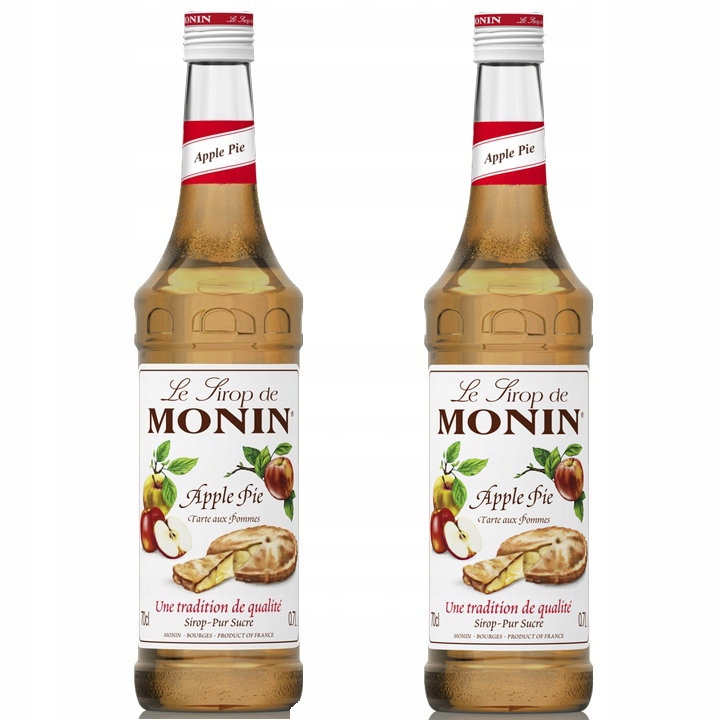 2x Syrop smakowy Monin Apple Pie Szarlotka 700 ml