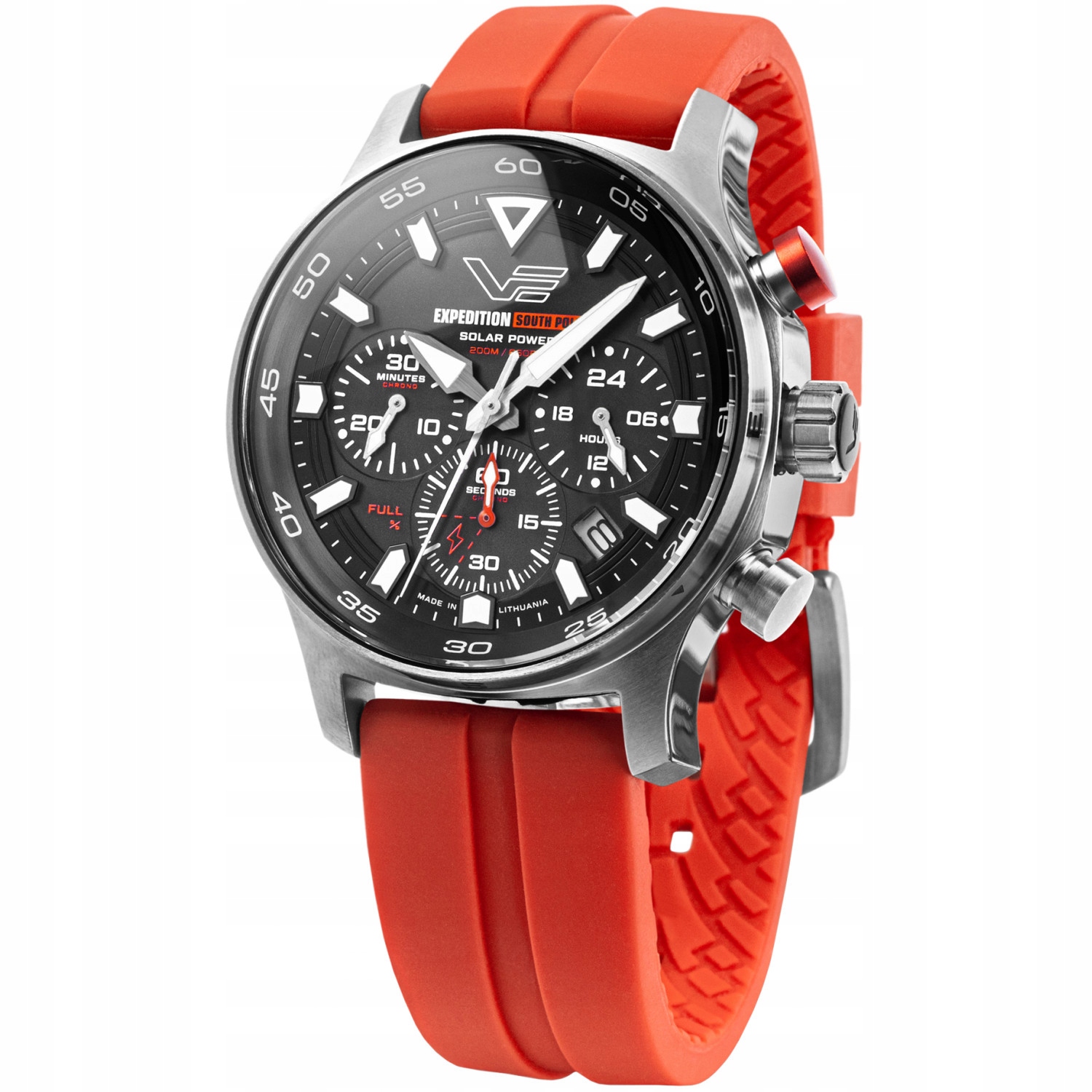 Zegarek Męski Vostok Europe VR42-592A761SR czerwony pasek
