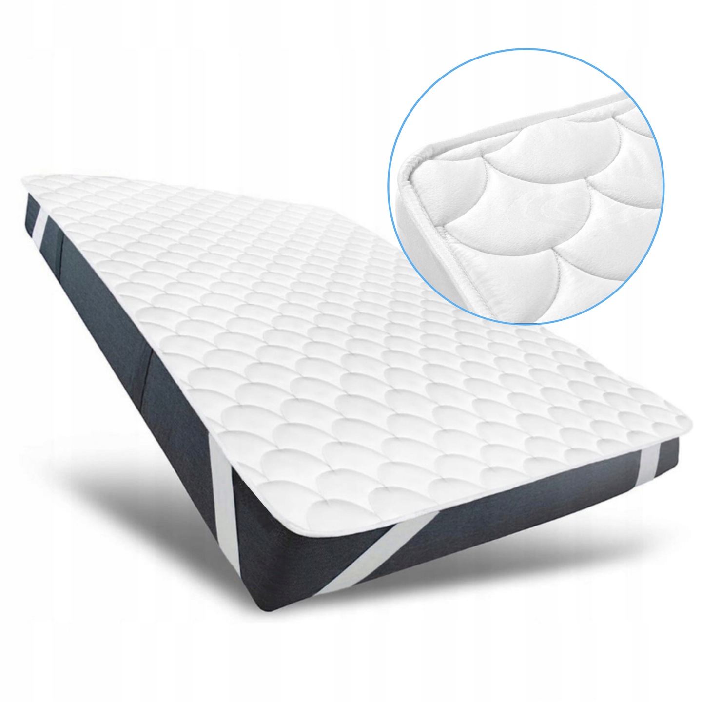 OCHRANIACZ NA MATERAC 140x200 NAKŁADKA PIKOWANA