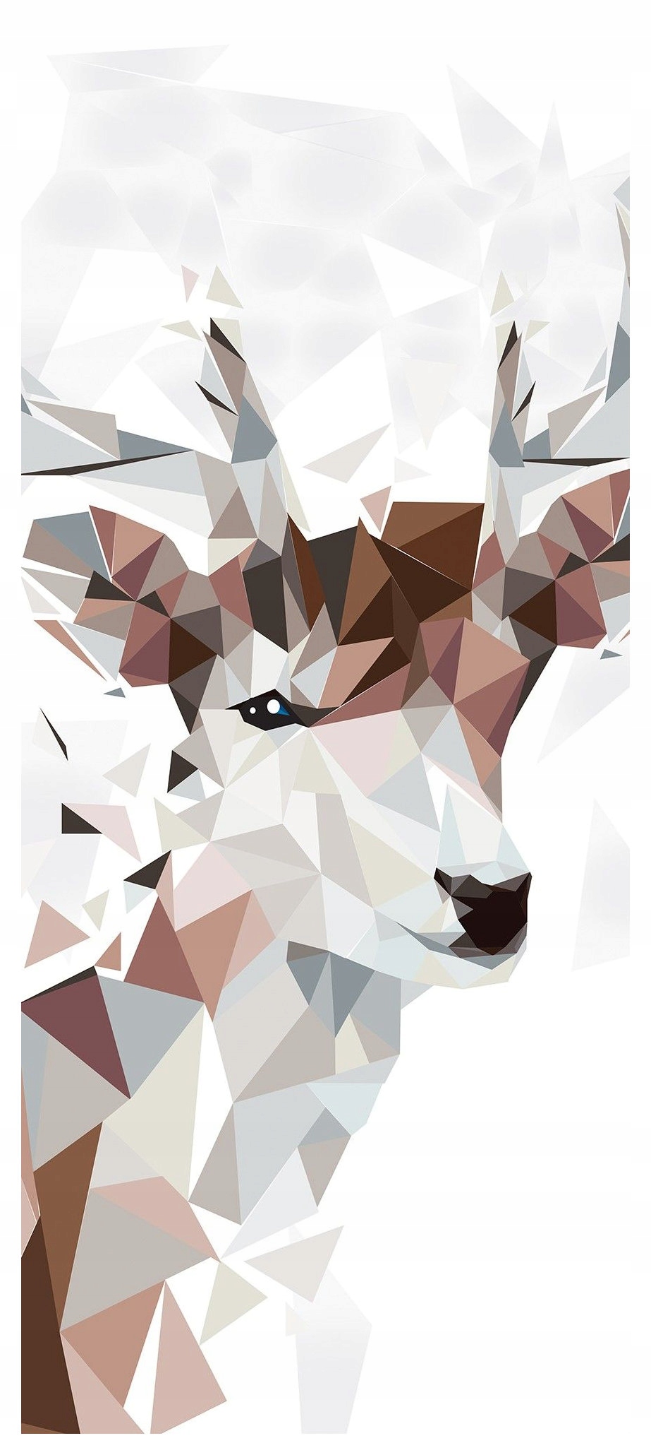 Fototapeta Jelen krystalický minimalismus polygonální elegance 91x211 lepidlo