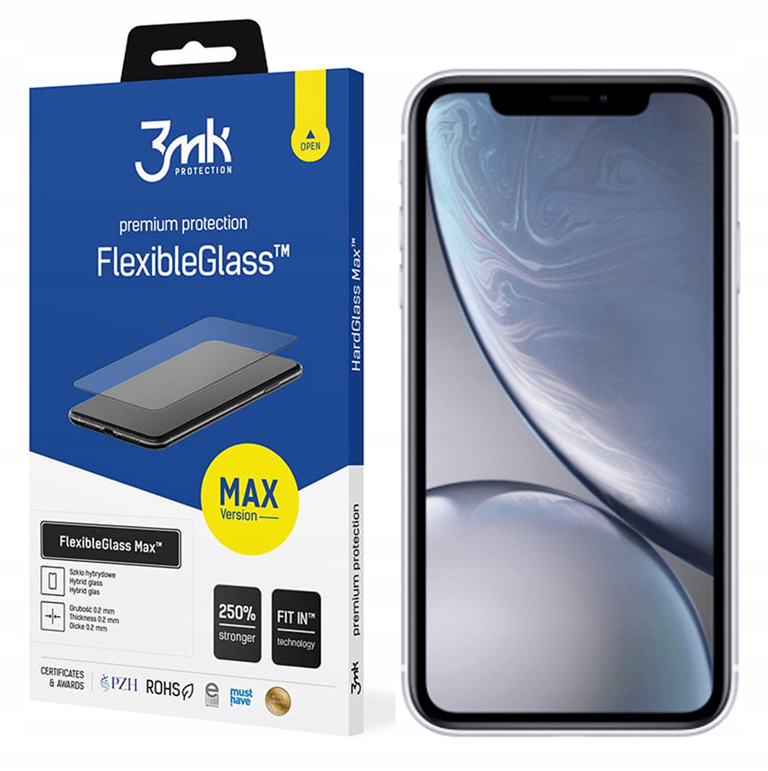 

Szkło FlexibleGlass Max 3MK do iPhone Xr Black