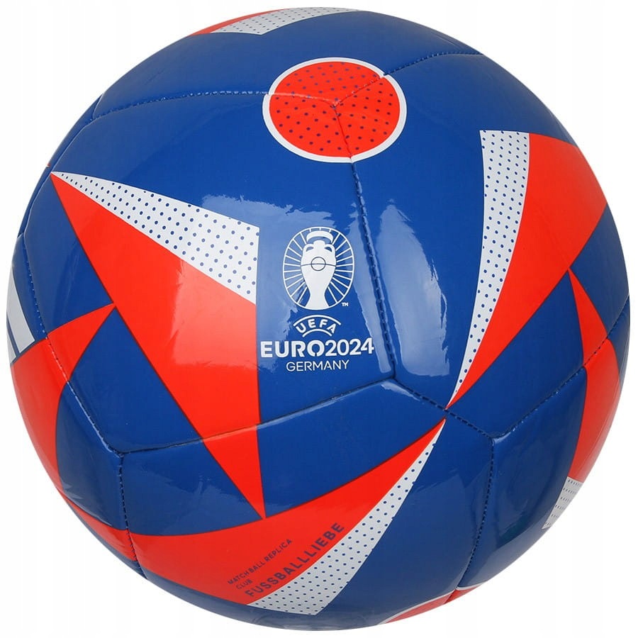 Piłka adidas Euro24 Club Fussballliebe IN9373 Niebieski, 5