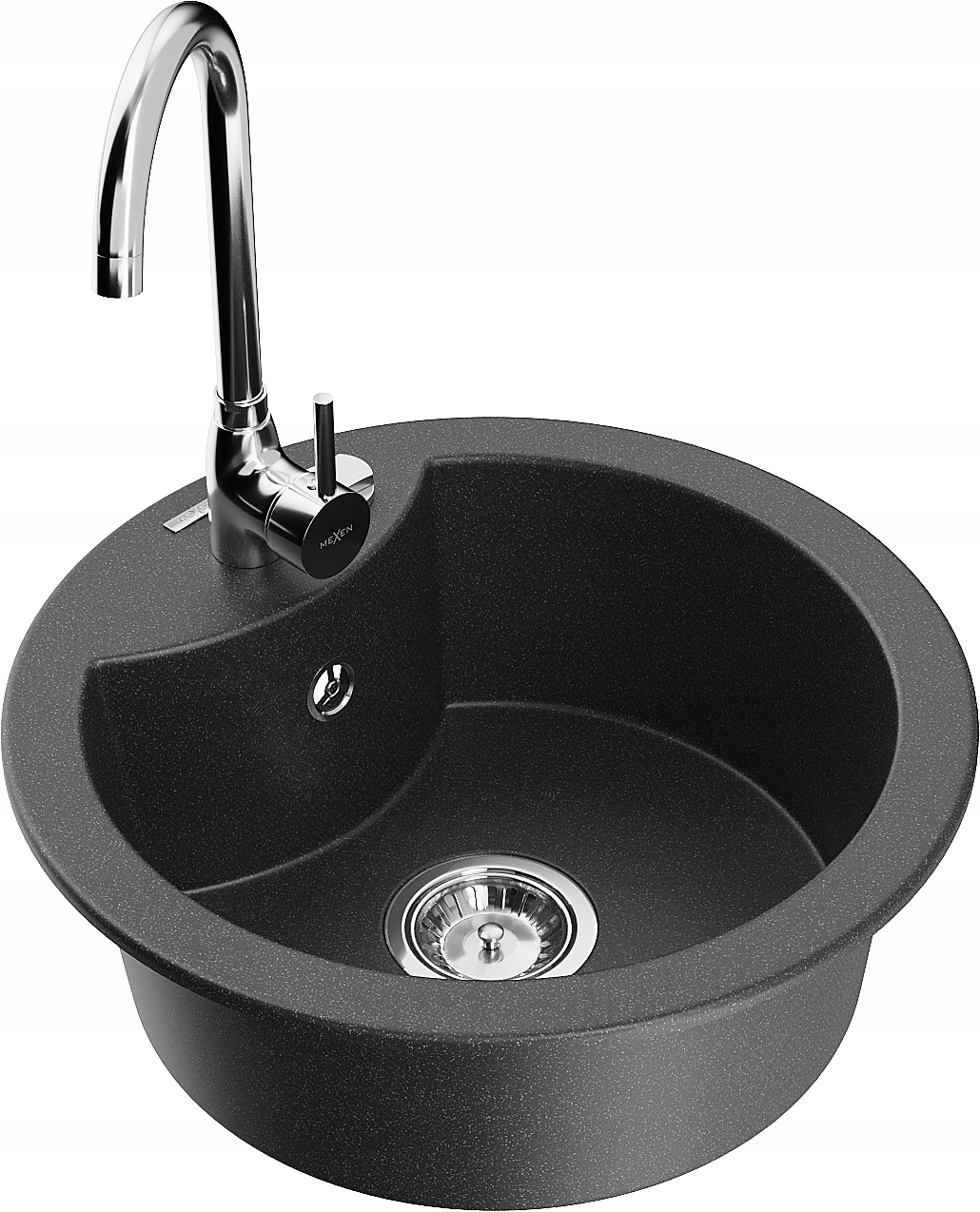 

Mexen Diego Zlewozmywak Granitowy Bateria Czarny