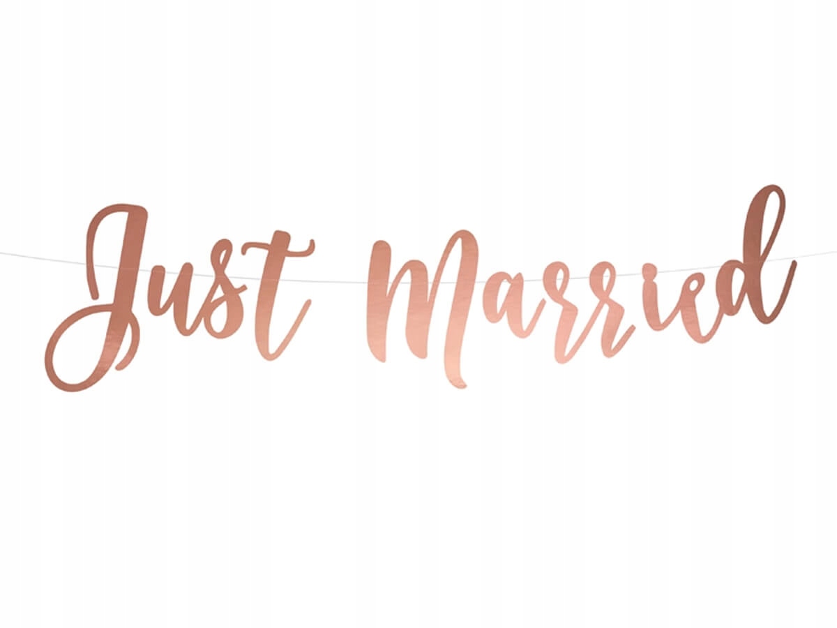

Baner Just Married 77cm Ślub Wesele Dekoracja