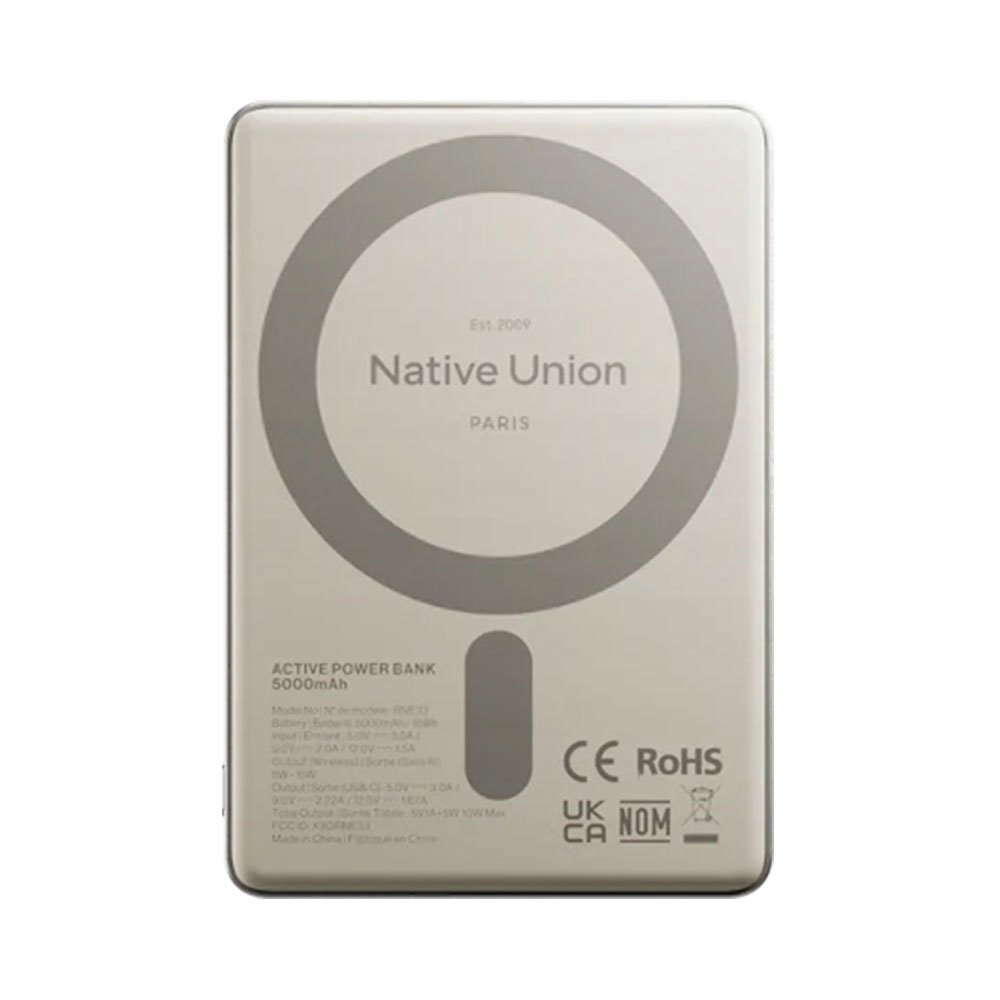 Native Union Active Magnetic Powerbank 5000 mAh – Sandstone ACTPB-5KMS-SAN