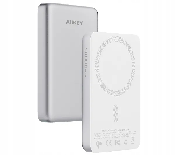 Aukey PB-MS08 MagFusion M Qi2 10000mAh  20W Biały