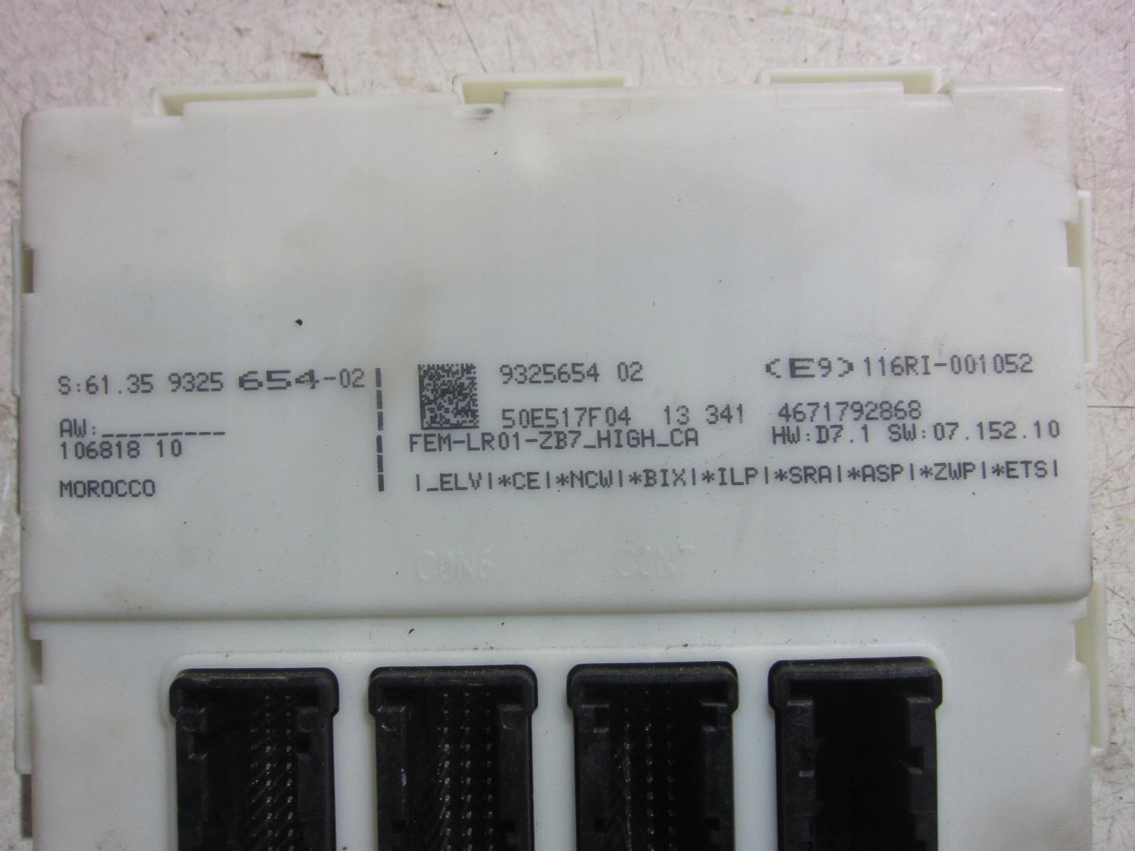 BMW F30 328 X3 control unit computer of the engine 8626171