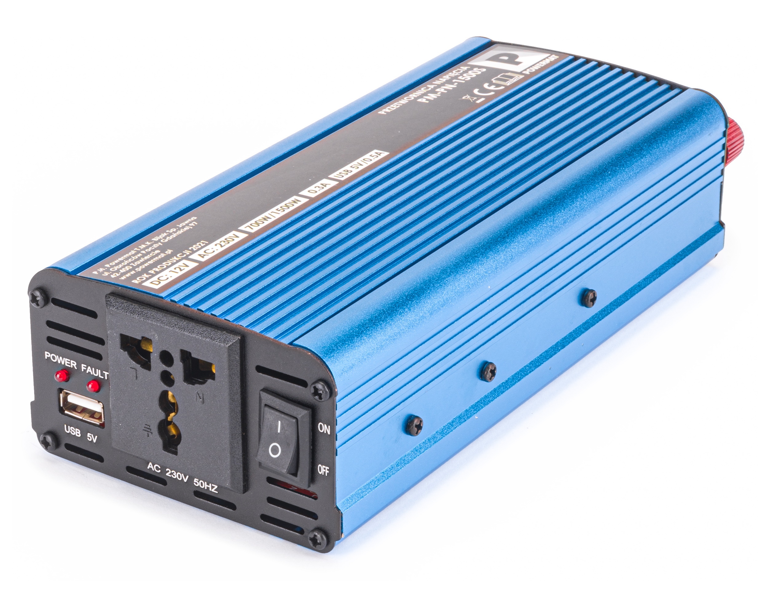 Przetwornica NAPIECIA Samochodowa 12V 230V 1500W Brand other