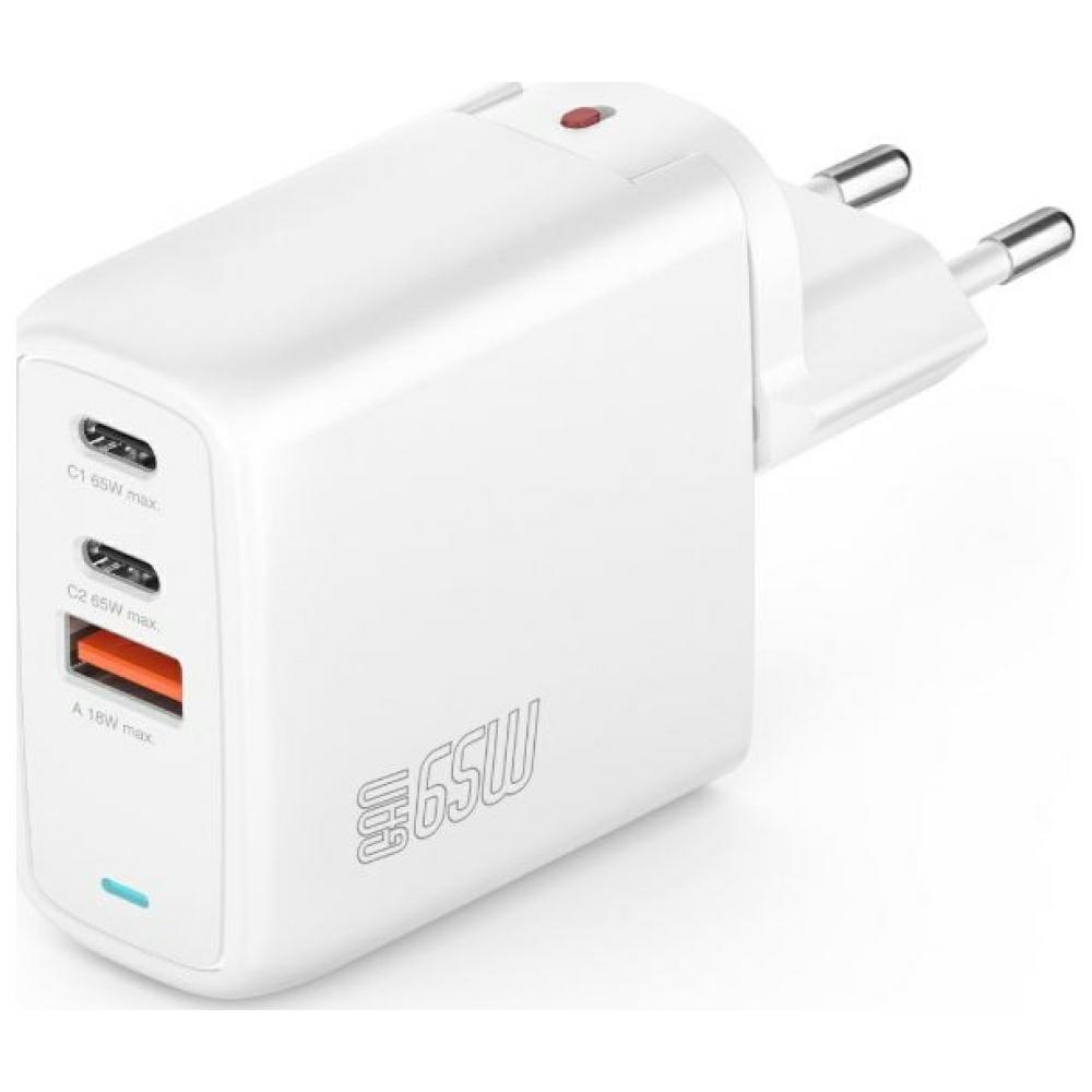 Ładowarka sieciowa 4smarts Flex 65W 2xUSB-C 1xUSB-A biały