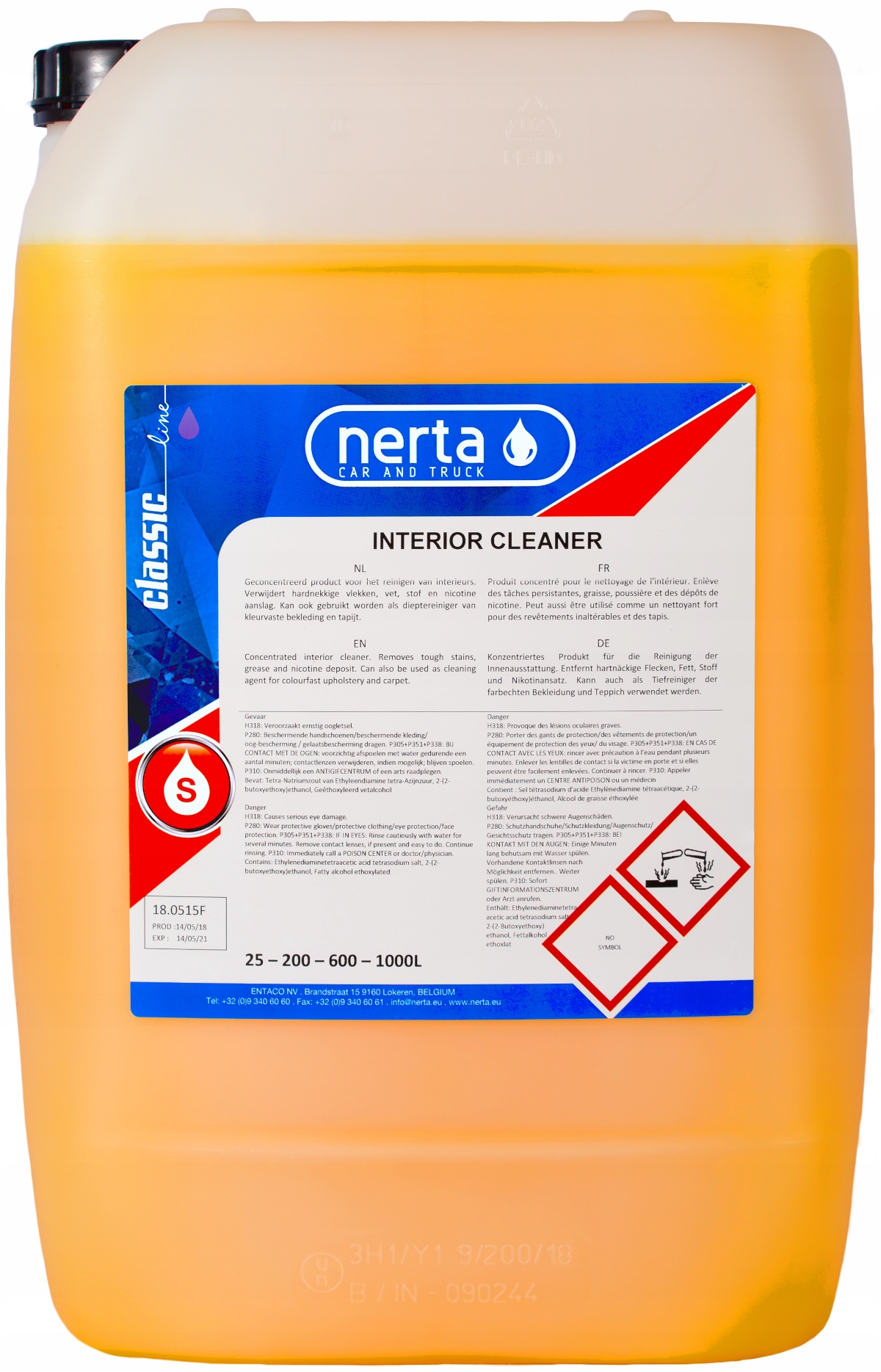 

Nerta Interior Cleaner do dywanów i tapicerki 25l