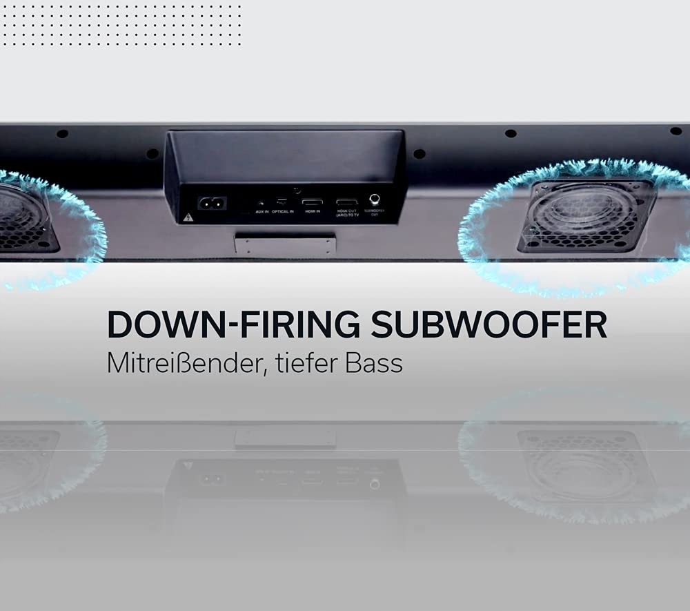 DENON DHT-S216 Soundbar 2.1 z Subwooferem Bluetooth HDMI 4K Czarny — miniatura 4