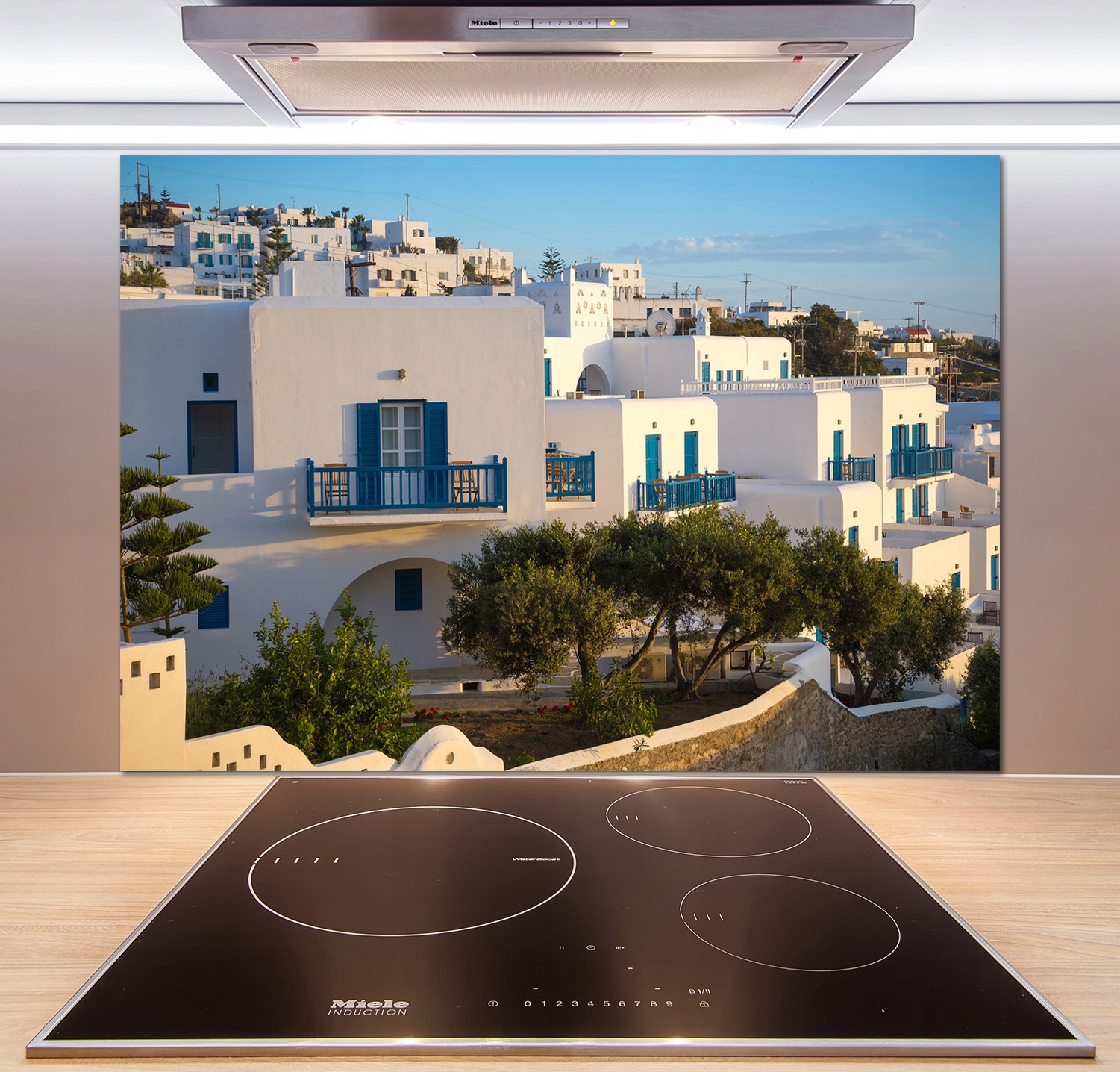

Panel do kuchni Mykonos Grecja 100x70 cm + Klej