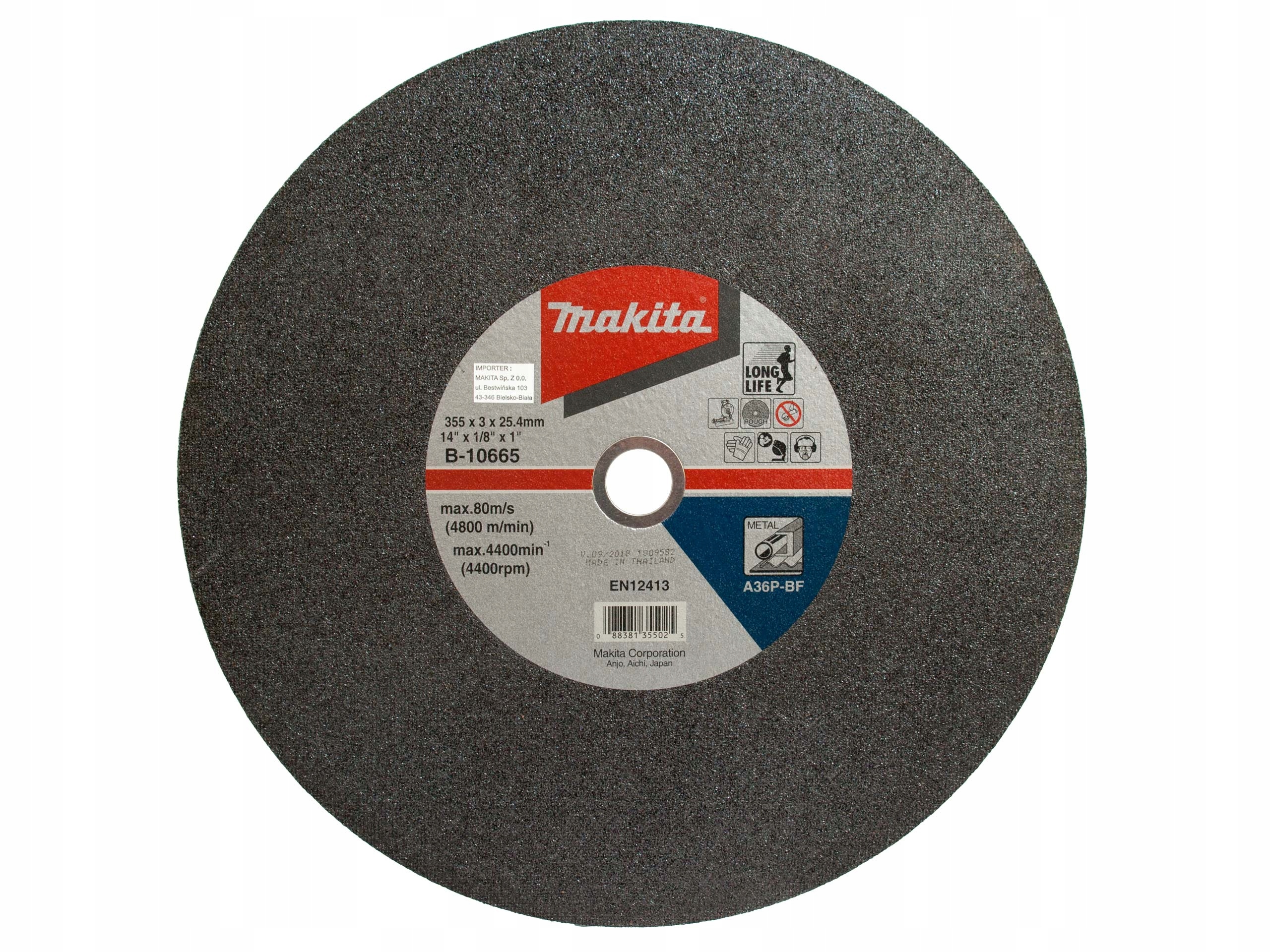 

Tarcza do metalu Makita 355x25,4x3,0 5 szt. Bosch