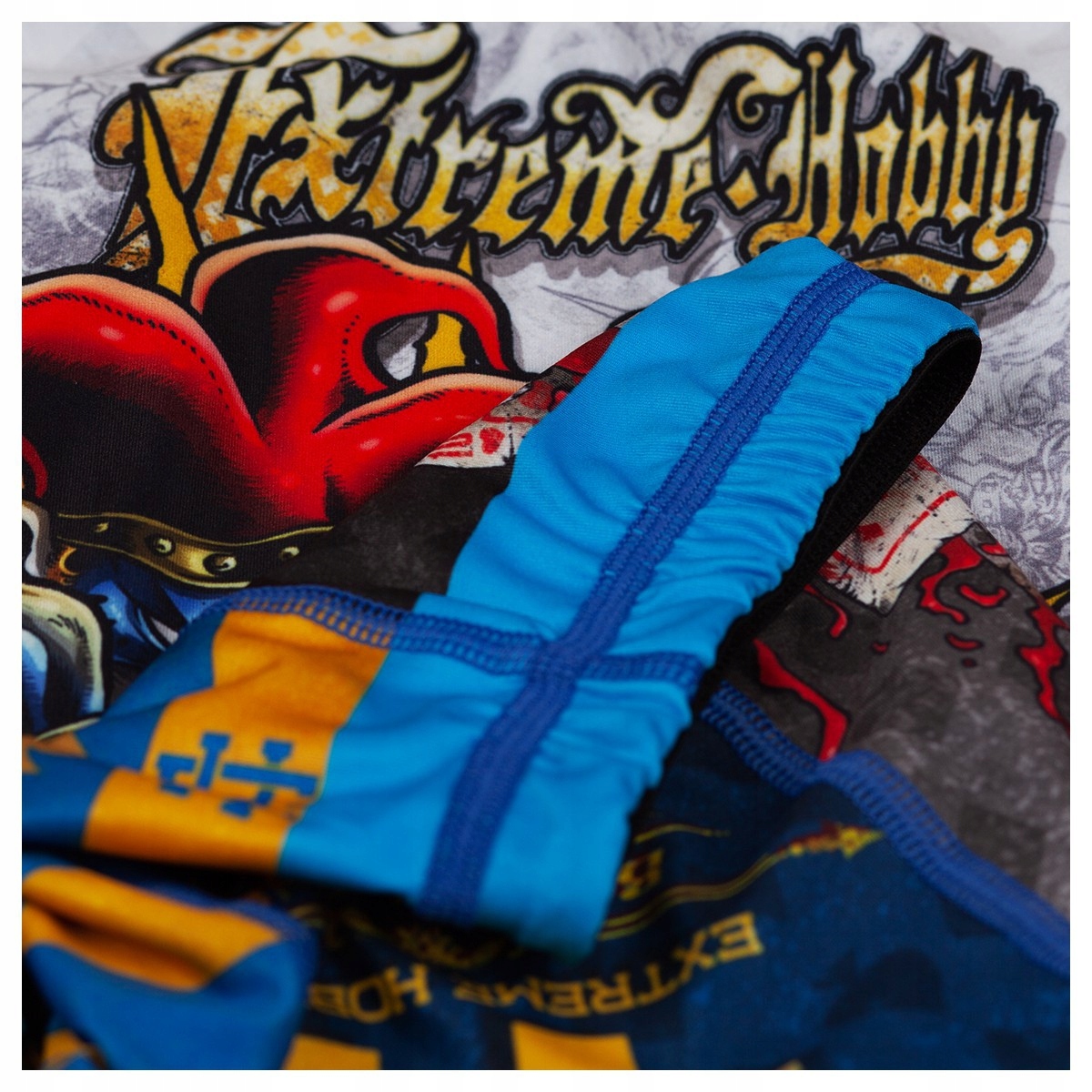 Kostium zapaśniczy dziecięcy KILLER CARDS BLUE 128 EXTREME HOBBY Materiał dominujący poliester