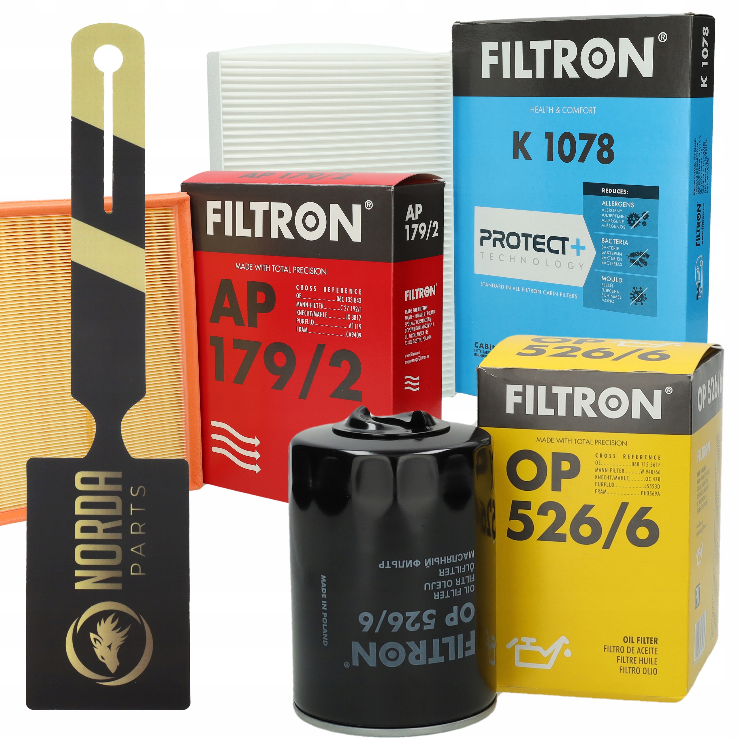 Filtron zestaw filtrów Audi A4 B6 B7 1.8T