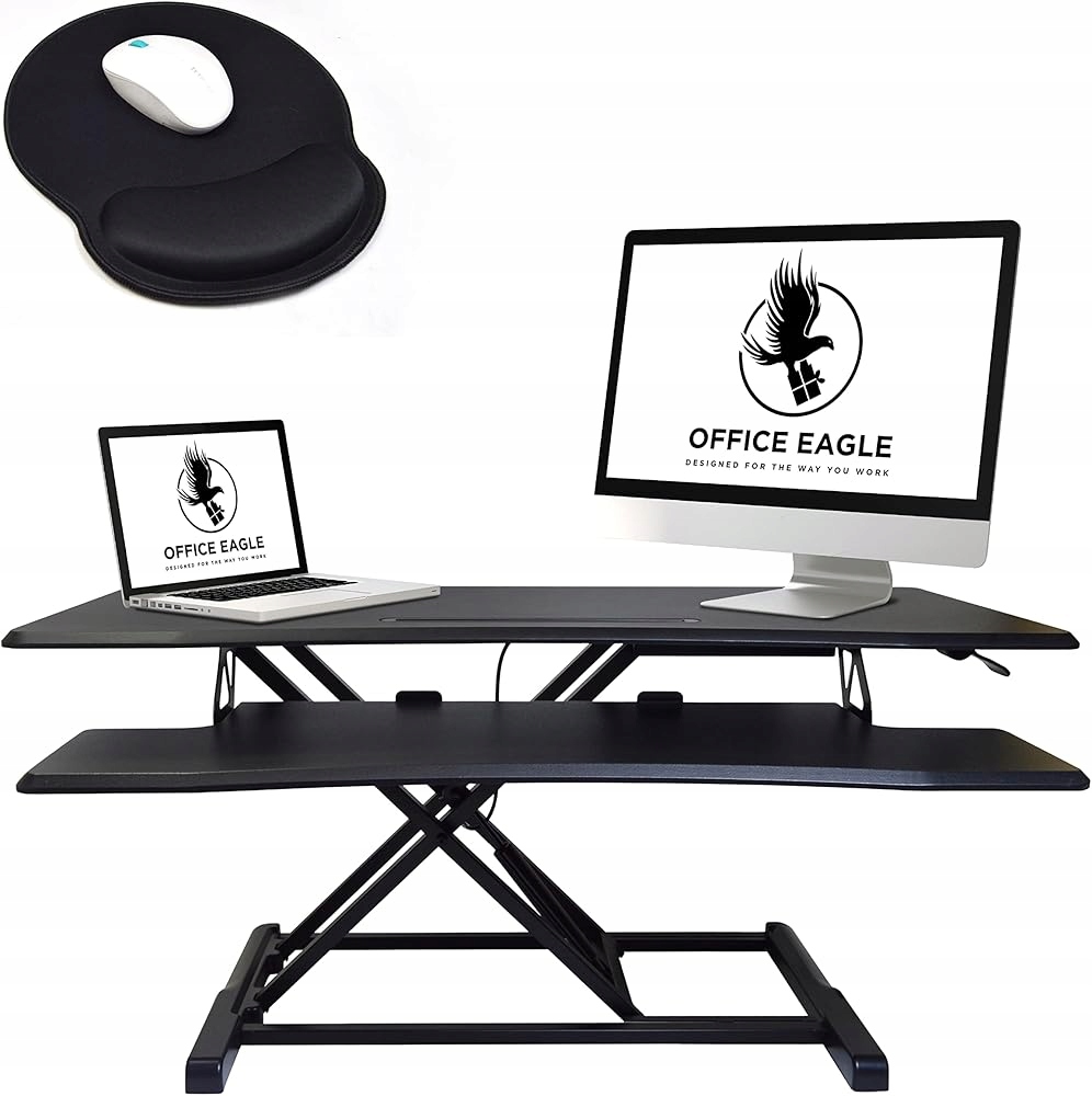 Regulowana Podstawka Podkładka Biurko Robocza Czarna na Laptopa Monitor