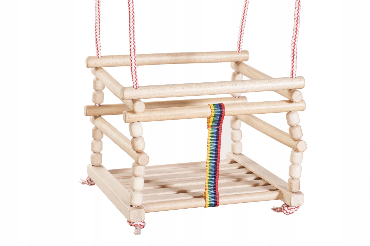 

Drewniana Huśtawka Kubełkowa Naturalna (do 25 Kg)