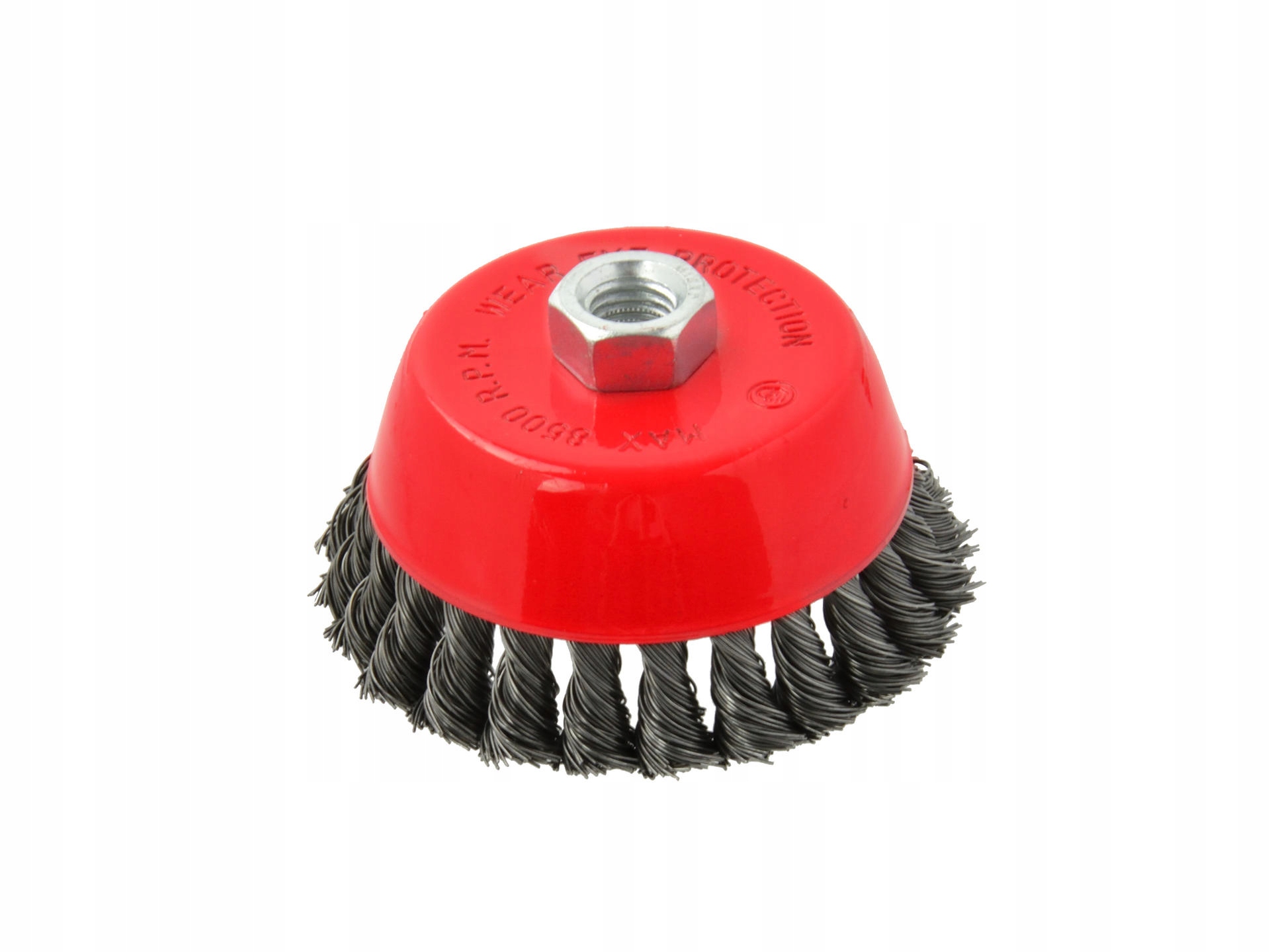 SZCZOTKA CZOŁOWA STALOWA PLECIONA 100mm M14 Geko