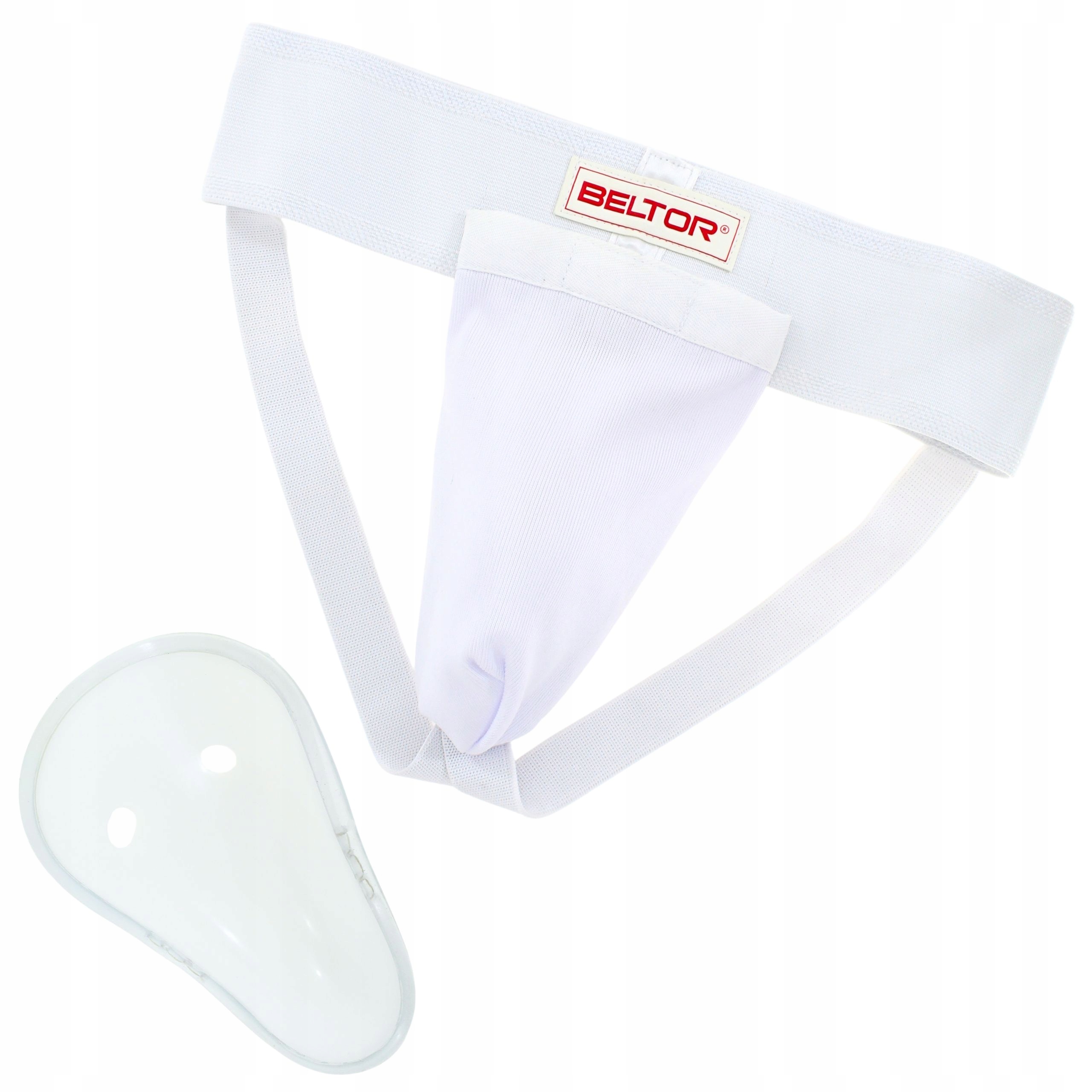 Beltor Ochraniacz Krocza Classic Suspensor Z Miseczką Rozmiar Xs Biały