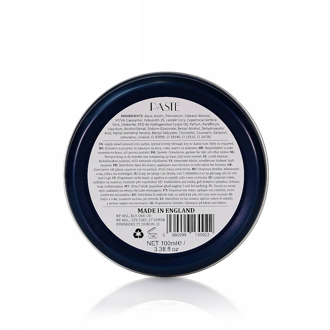 Dapper Dan Signature Pasta Style Paste 100ml Wielkość Produkt pełnowymiarowy