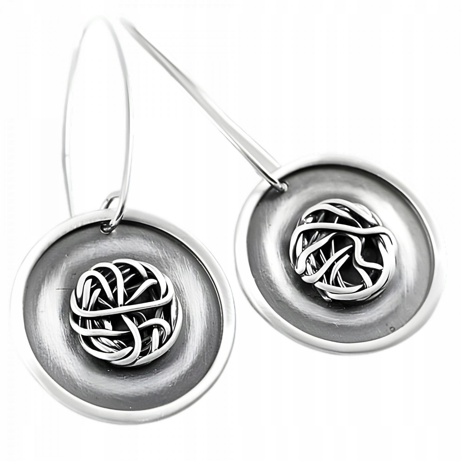 Dámské Náušnice Harf stříbro kolečko