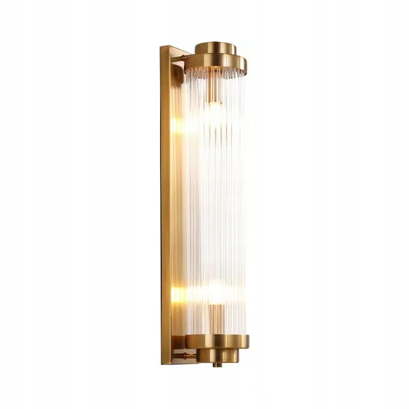 Nástenná lampa Brass Ionic 60 cm Mosadz brúsená, krištáľová E14