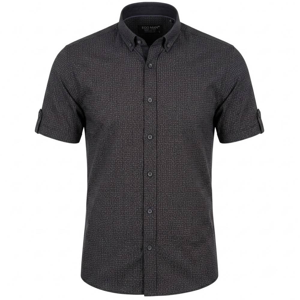 Ego Man košile pánská EKR-235-5 regular fit krátký rukáv XXL
