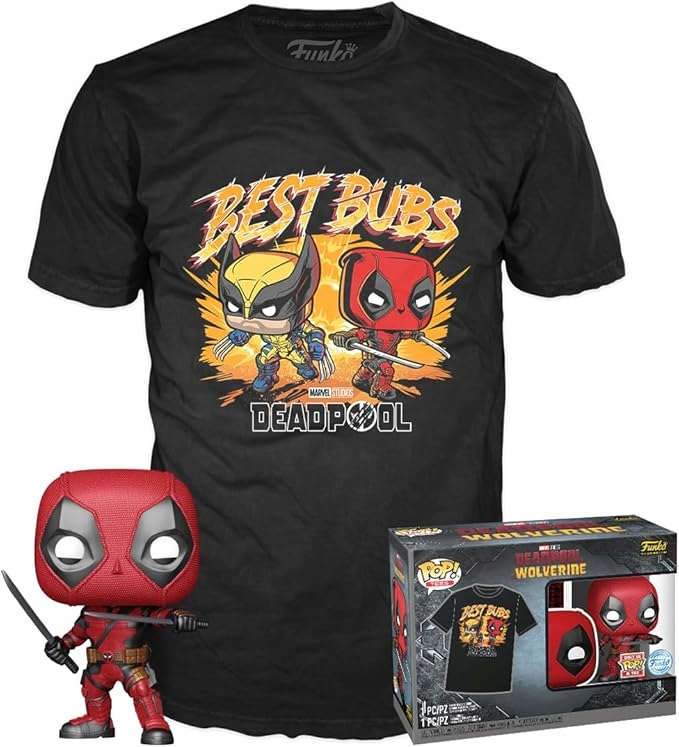 Funko Pop! Deadpool & Wolverine koszulka M Unikat