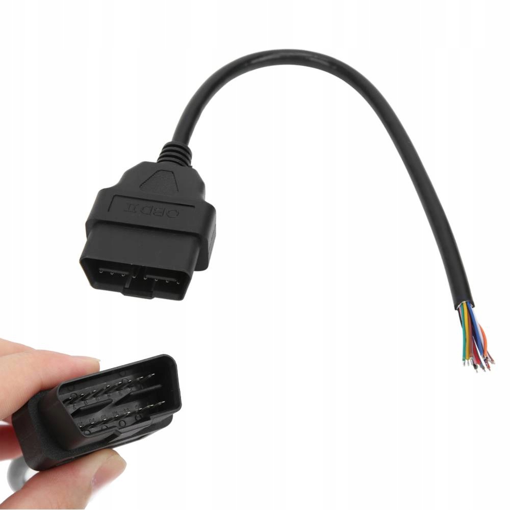 16PIN Wtyczka Męska OBD2 Z Kablem 30CM Kabel Przedłużka
