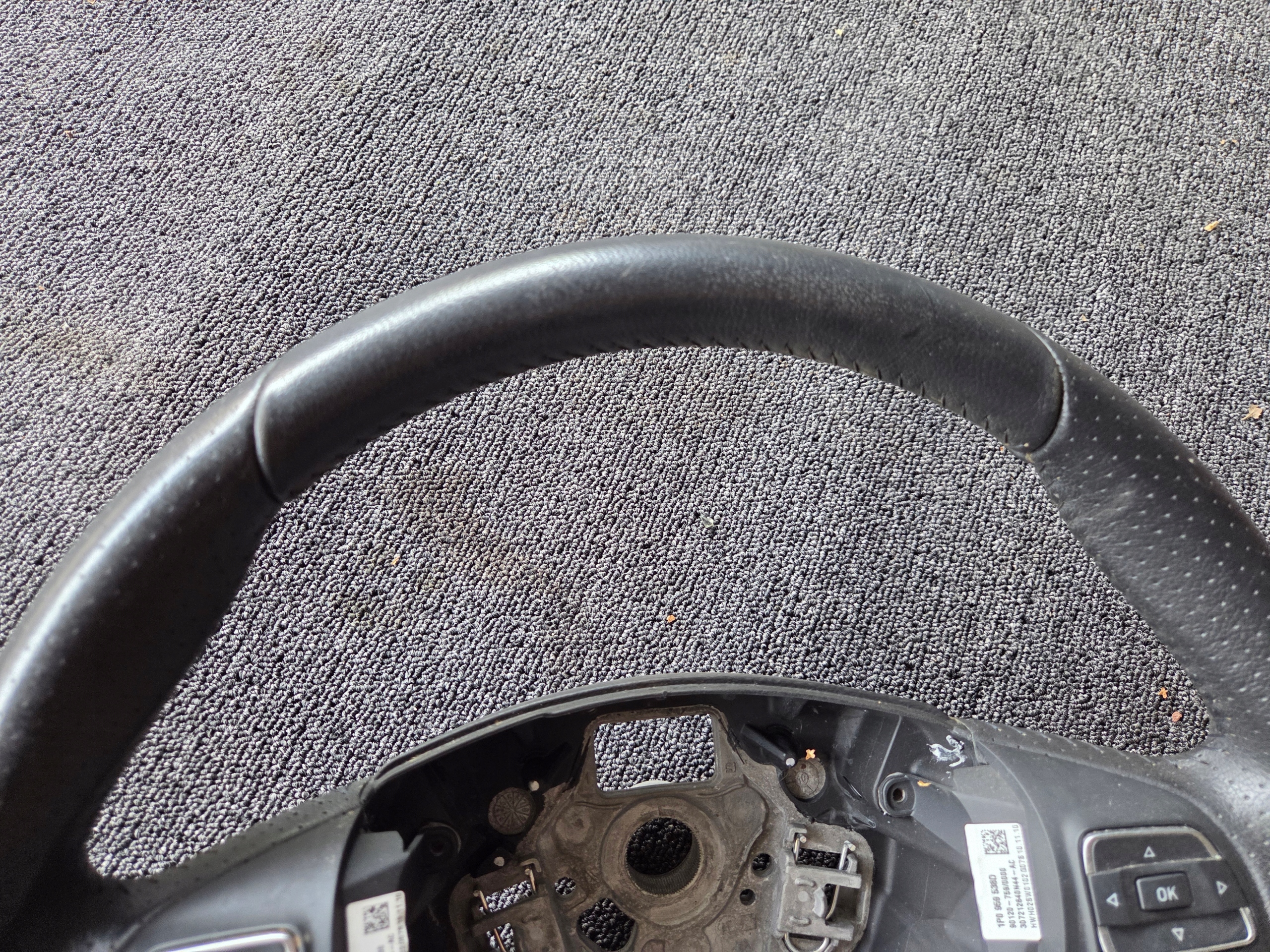 steering wheel, leather MULTIFUNKCJA SEAT ALHAMBRA LEON II 7N5419091C