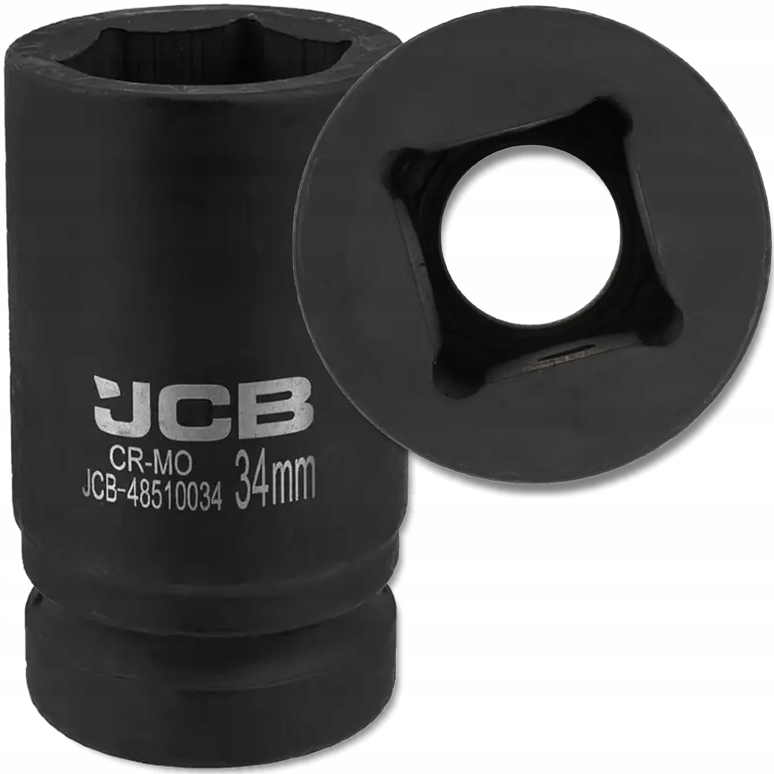 Nasadka udarowa głęboka 1" 6-kątna Cr-Mo klucz nasadowy 35 mm Jcb