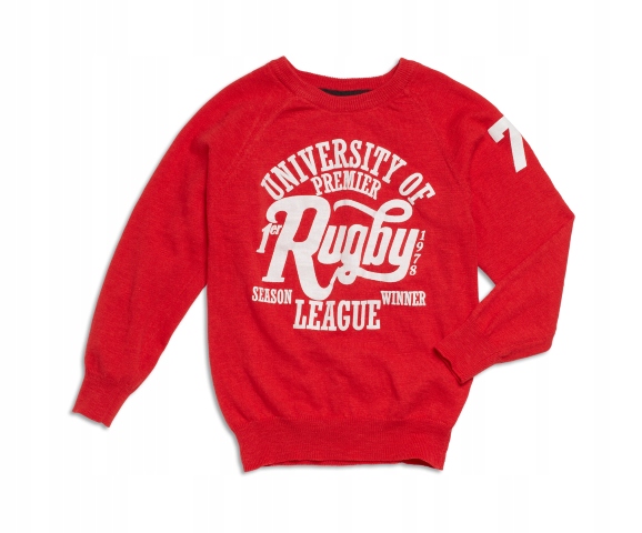 

Kappahl Sweterek Chłopięcy Sweterek Red 122/128