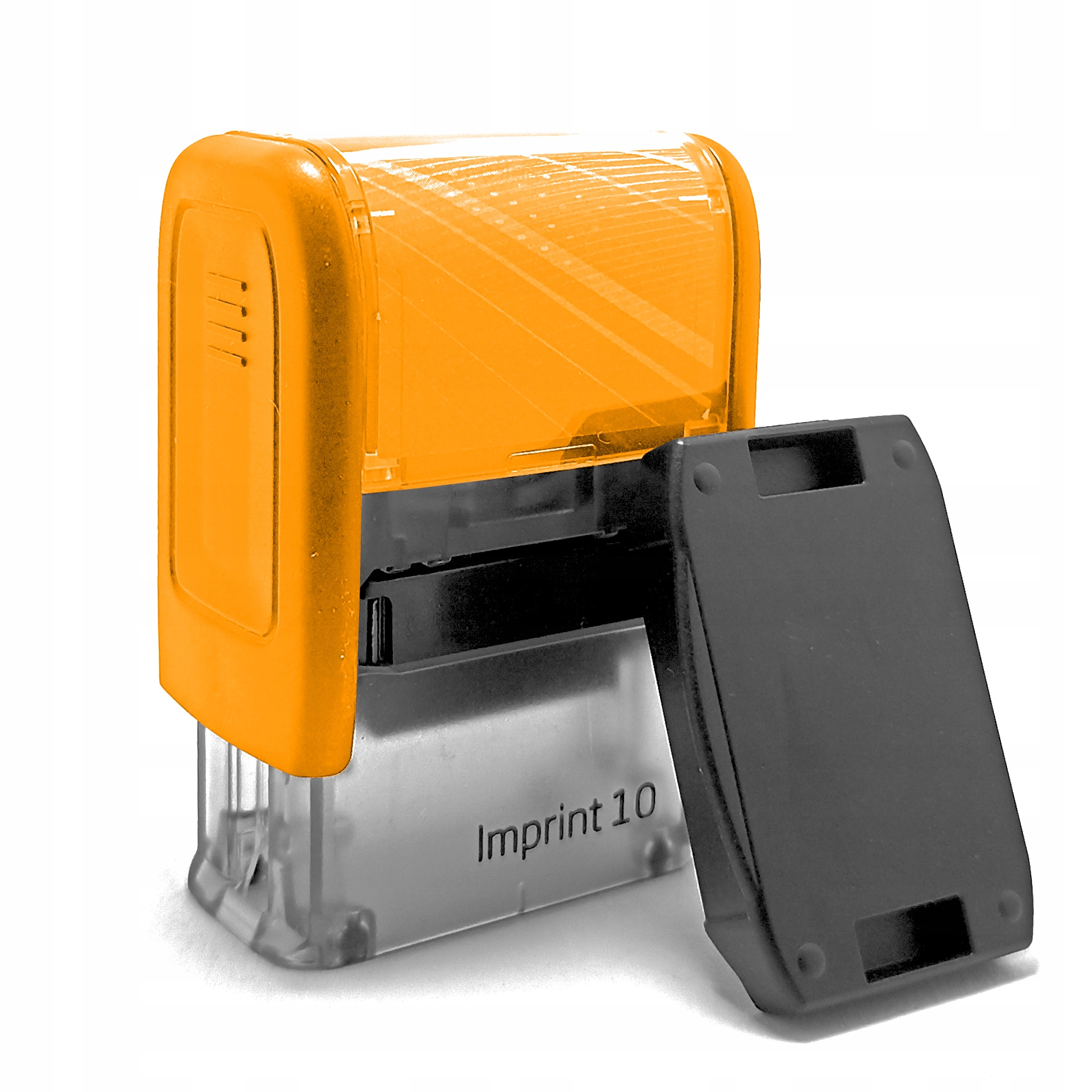 MAŁA ŻÓŁTA IMIENNA PIECZĄTKA TRODAT IMPRINT 10 +PROJEKT GUMKA