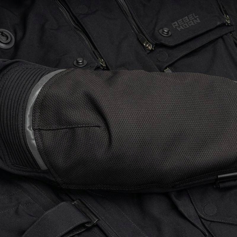 KURTKA TEKSTYLNA REBELHORN RANGE BLACK czarna rozm. 2XL / XXL Rozmiar XXL