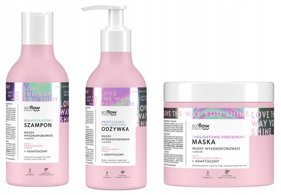SO!FLOW ZESTAW WYSOKOPOROWATE SZAMPON + ODŻYWKA + MASKA