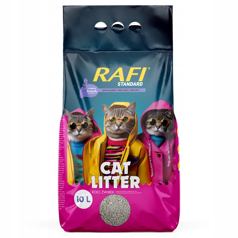 Levně 2x Rafi Hrudkující stelivo levandule Standard 10 l