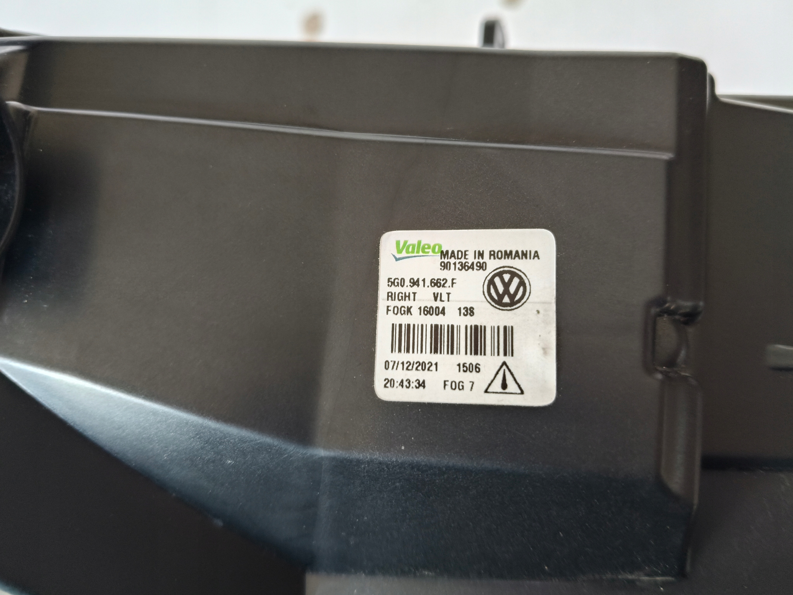 Nebelscheinwerfer rechts VW GOLF VII 5G0 17- LIFT